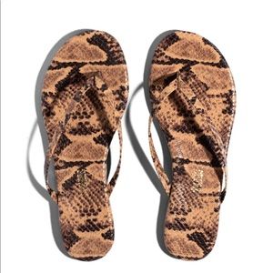 TKEES Snakeskin Flip Flop